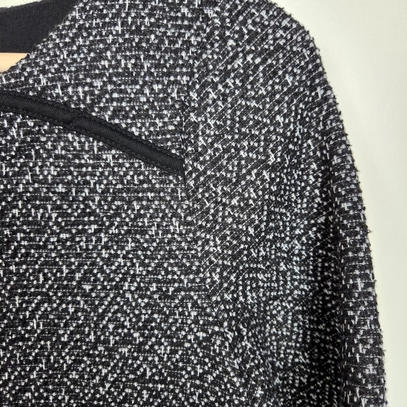 Meadow Rue Anthropologie Black Gray Mitzie Tunic Top Sz S - Picture 2 of 5